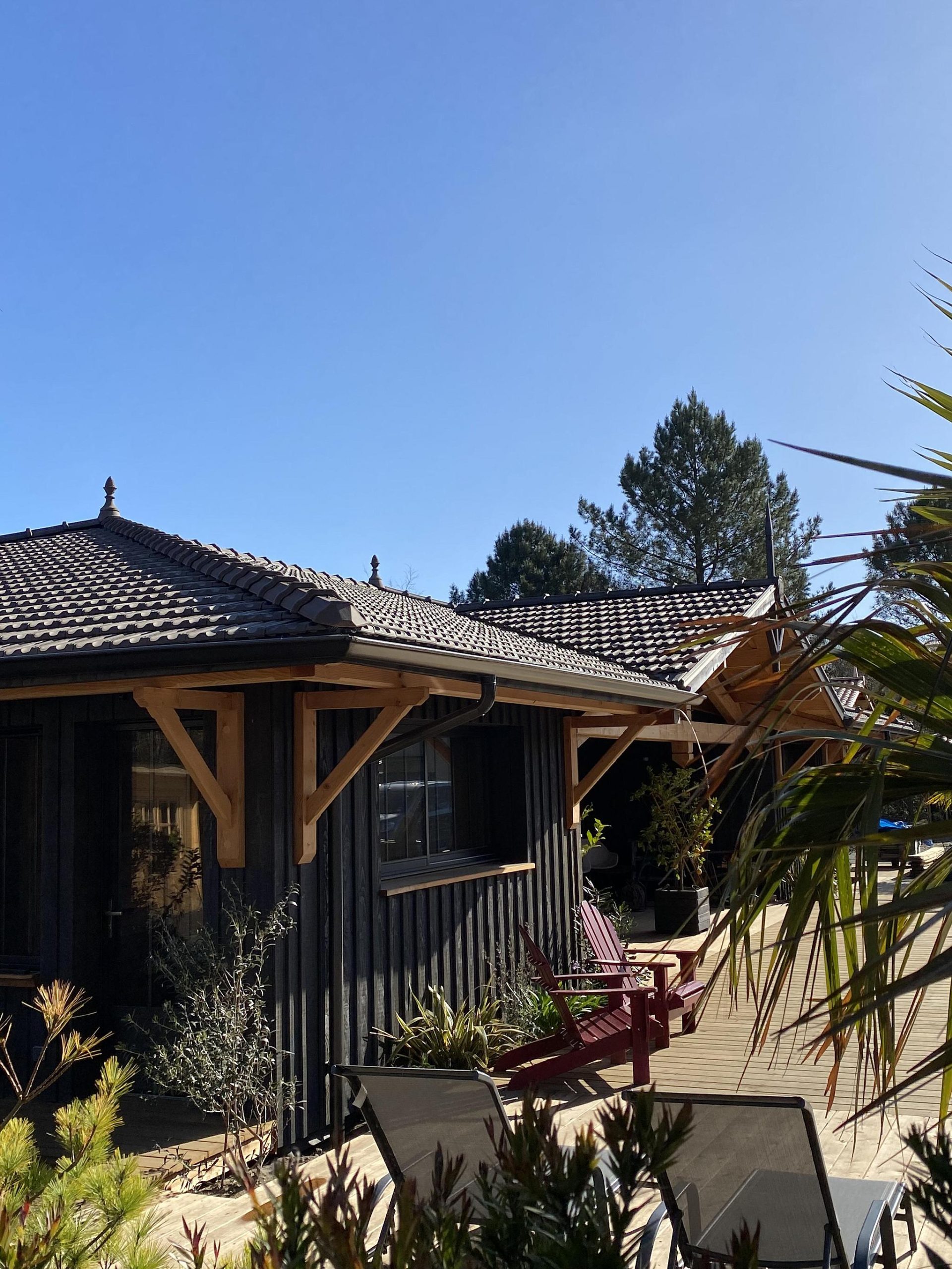maison en bois avec piscine Villa Canau maison en bois avec piscine Villa Canau
