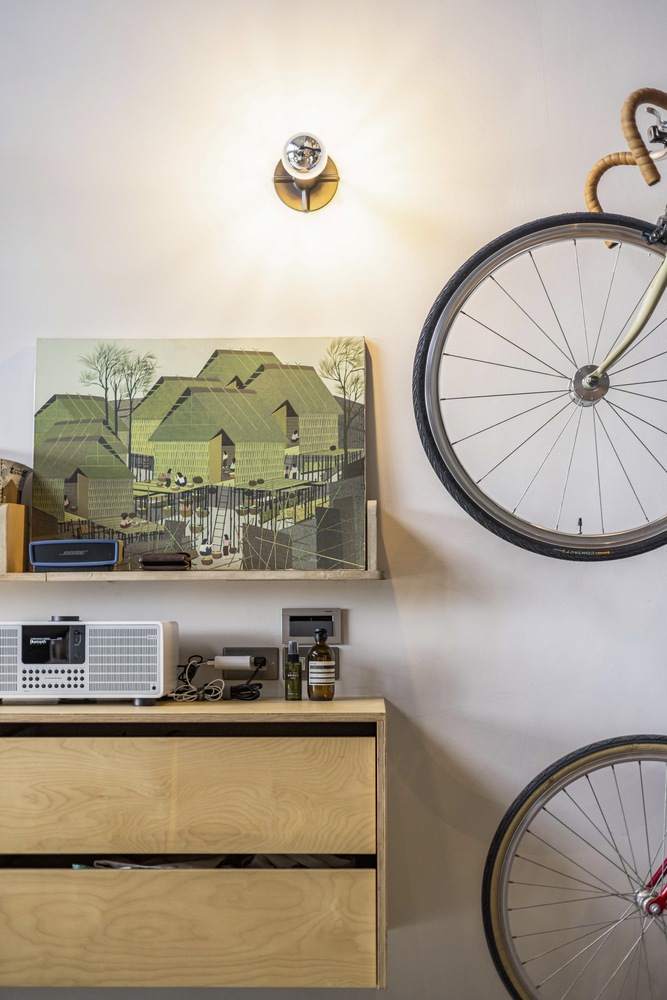 vélo dans salon