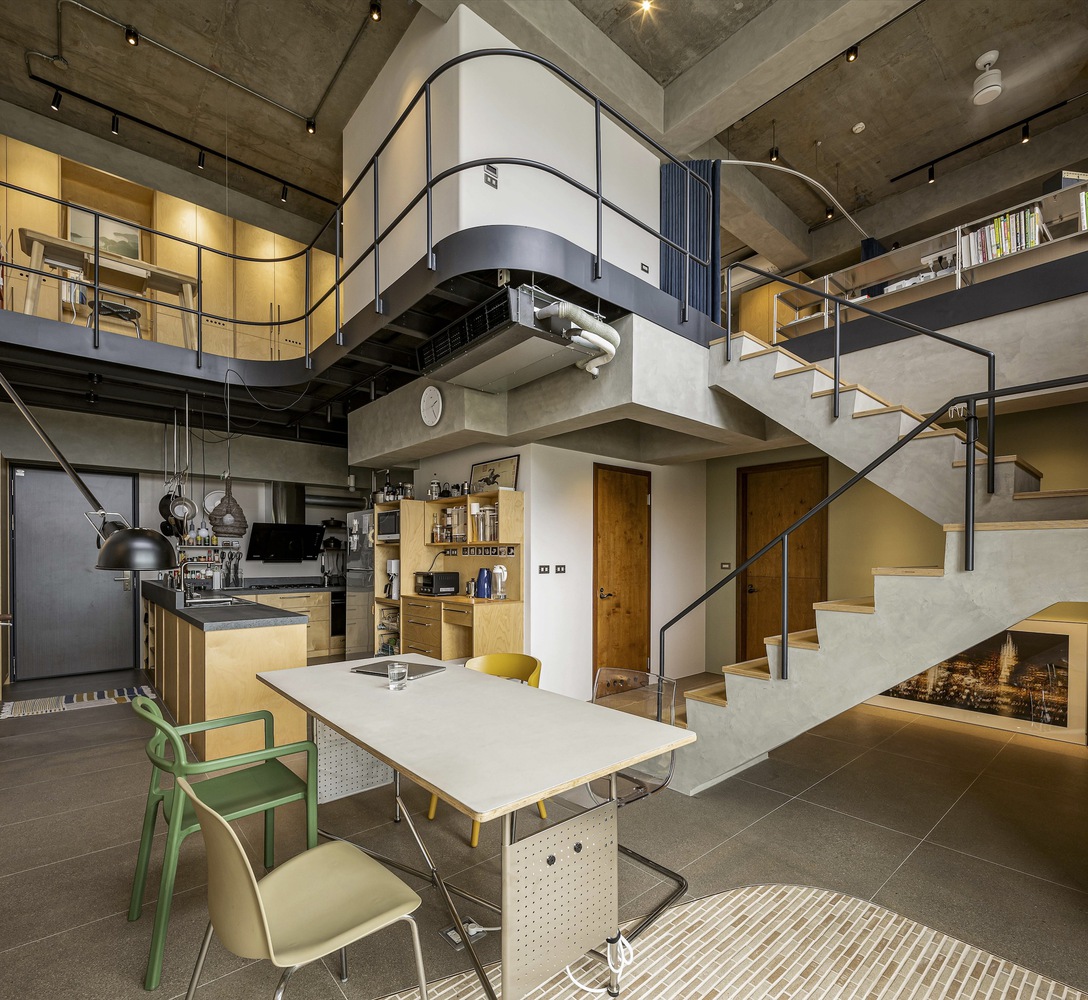 cuisine et salle à manger loft