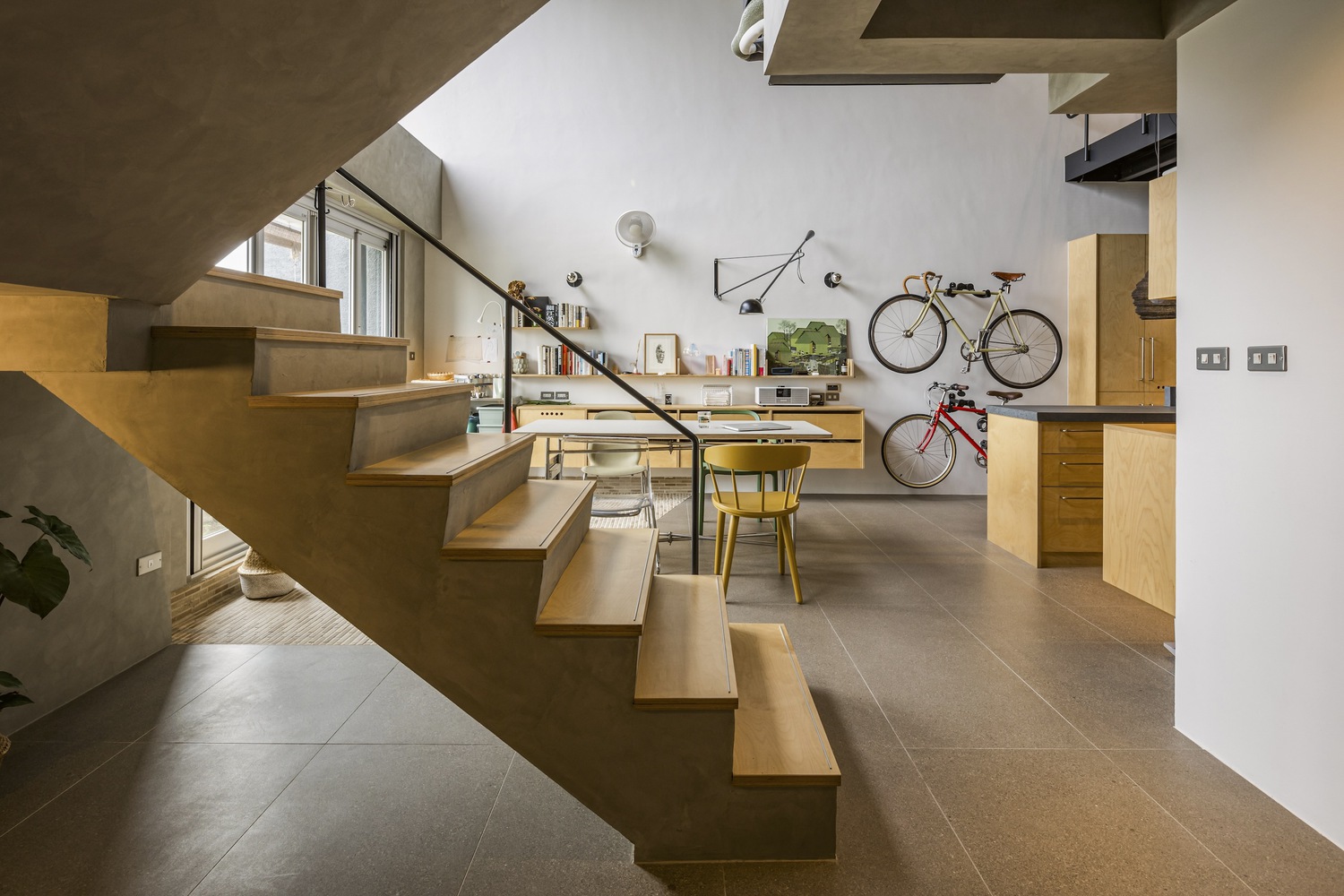 escalier en bois