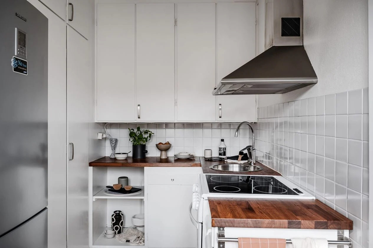 petite cuisine blanche en L petite cuisine blanche en L