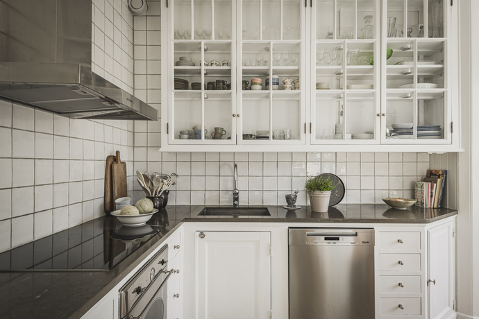 cuisine blanche rustique chic