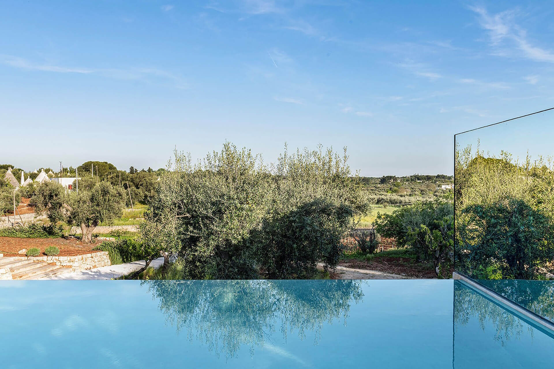 piscine miroir Coco Trullo