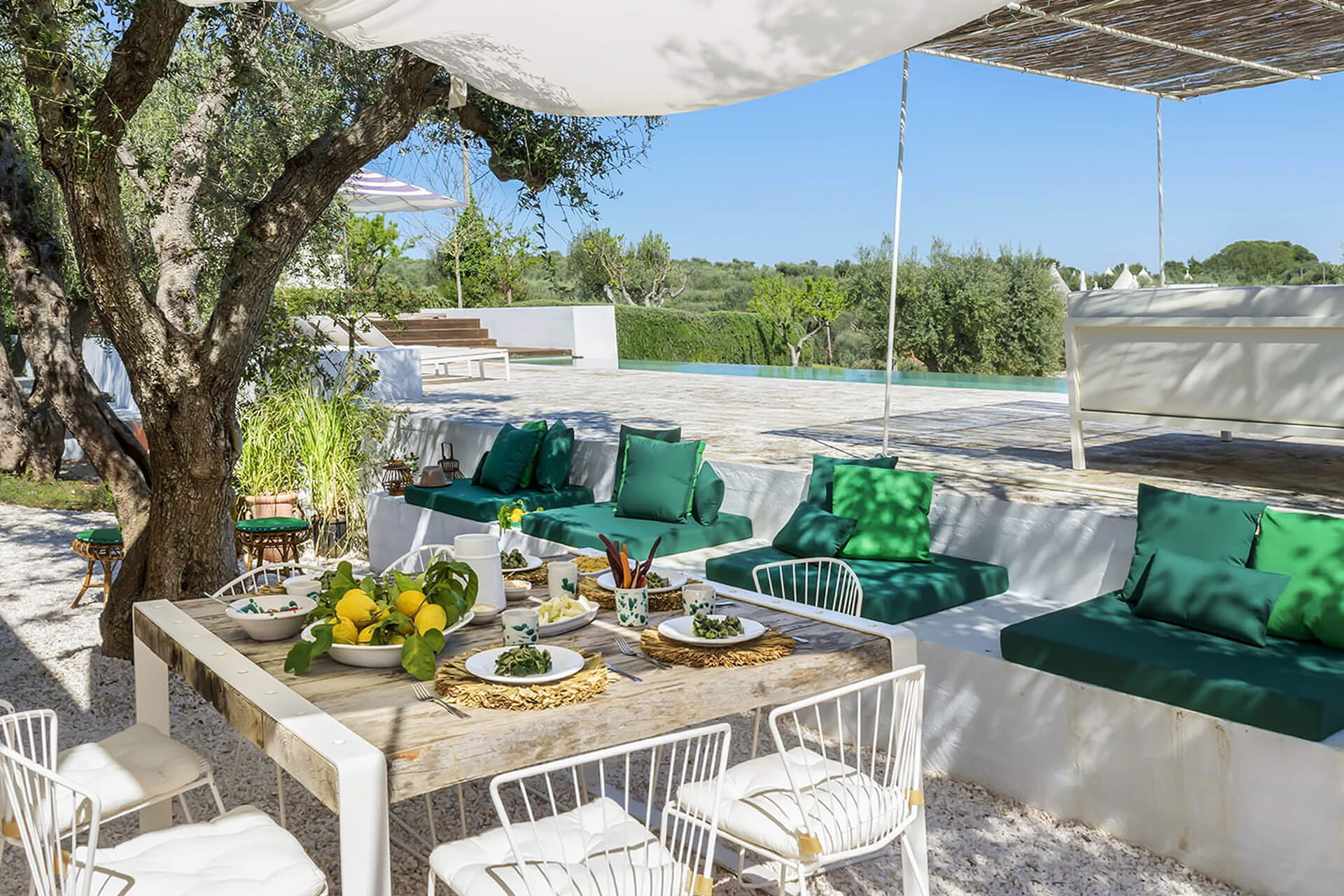 terrasse avec pergola Coco Trullo