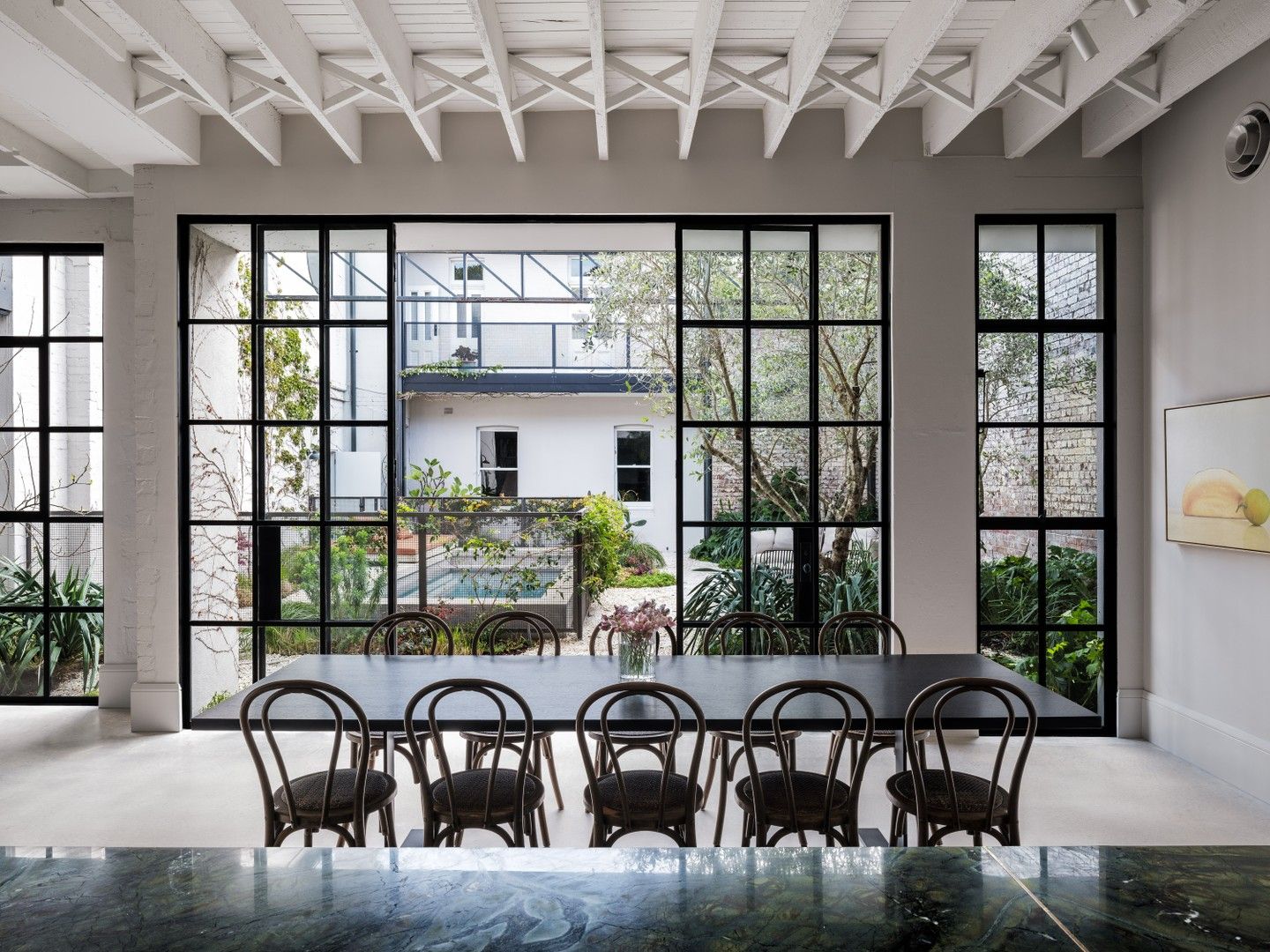 salle à manger maison loft 