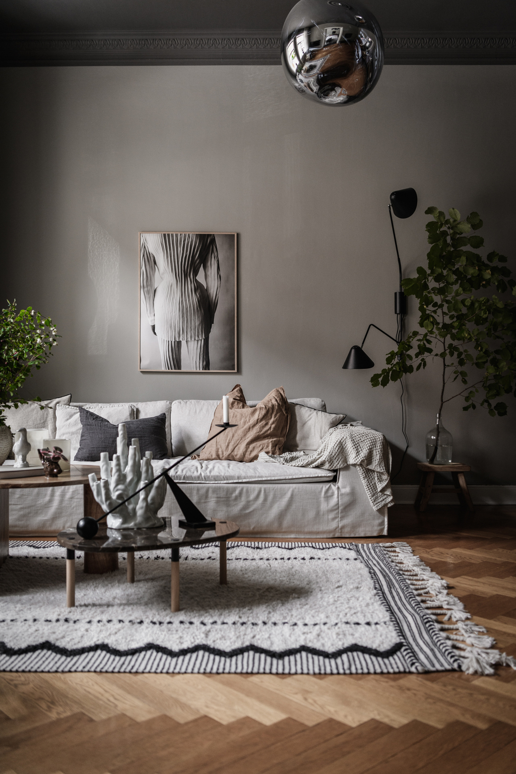 salon mur gris décoration scandinave salon mur gris décoration scandinave