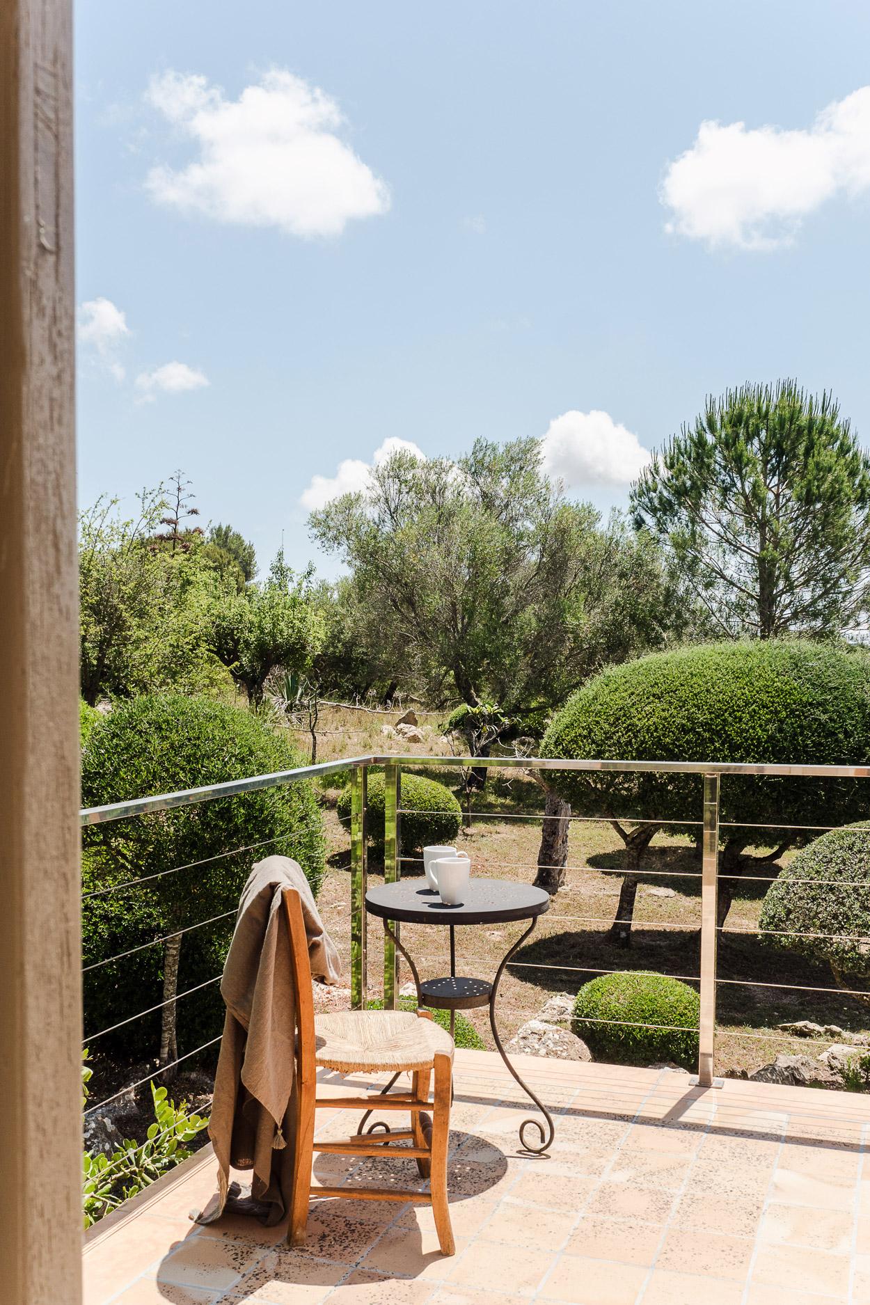 balcon garde-corps inox maison en pierres