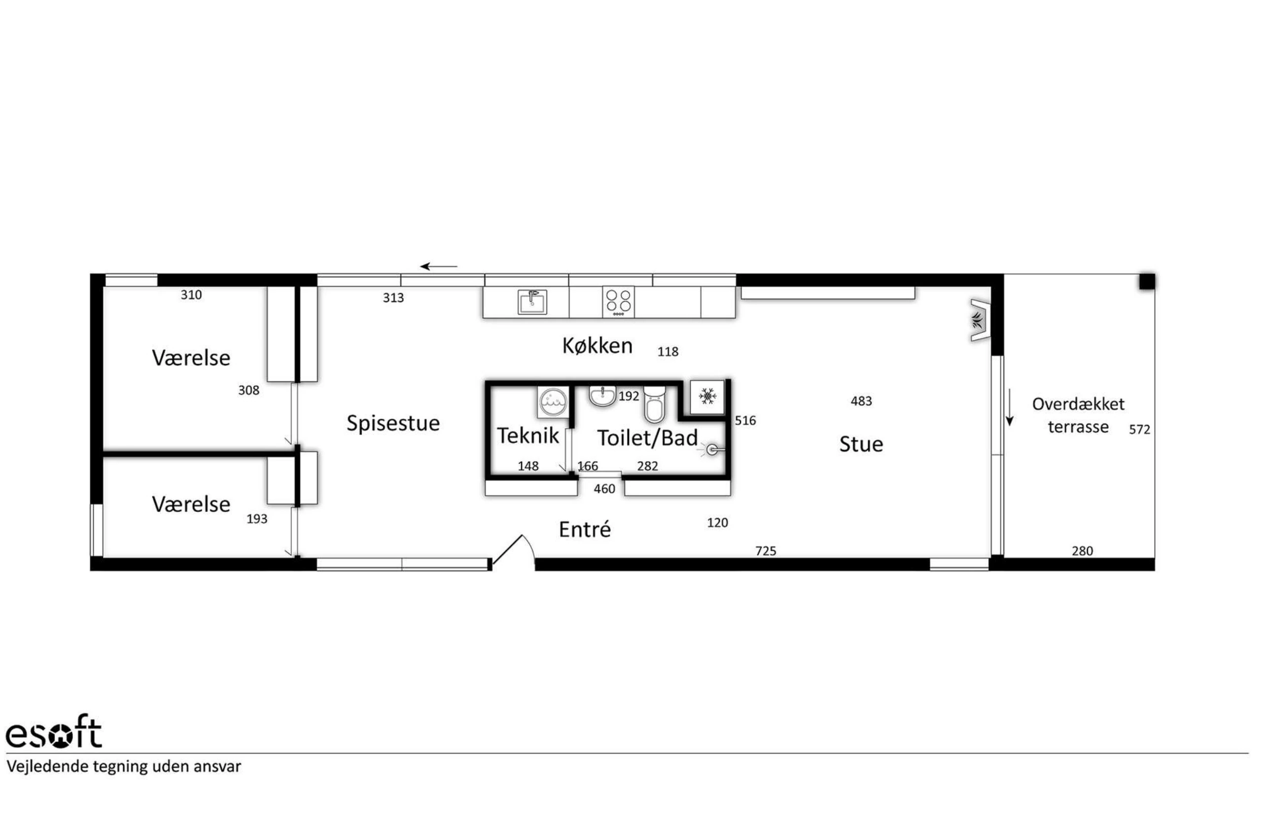 plan maison flottante avec terrasse décoration Japandi