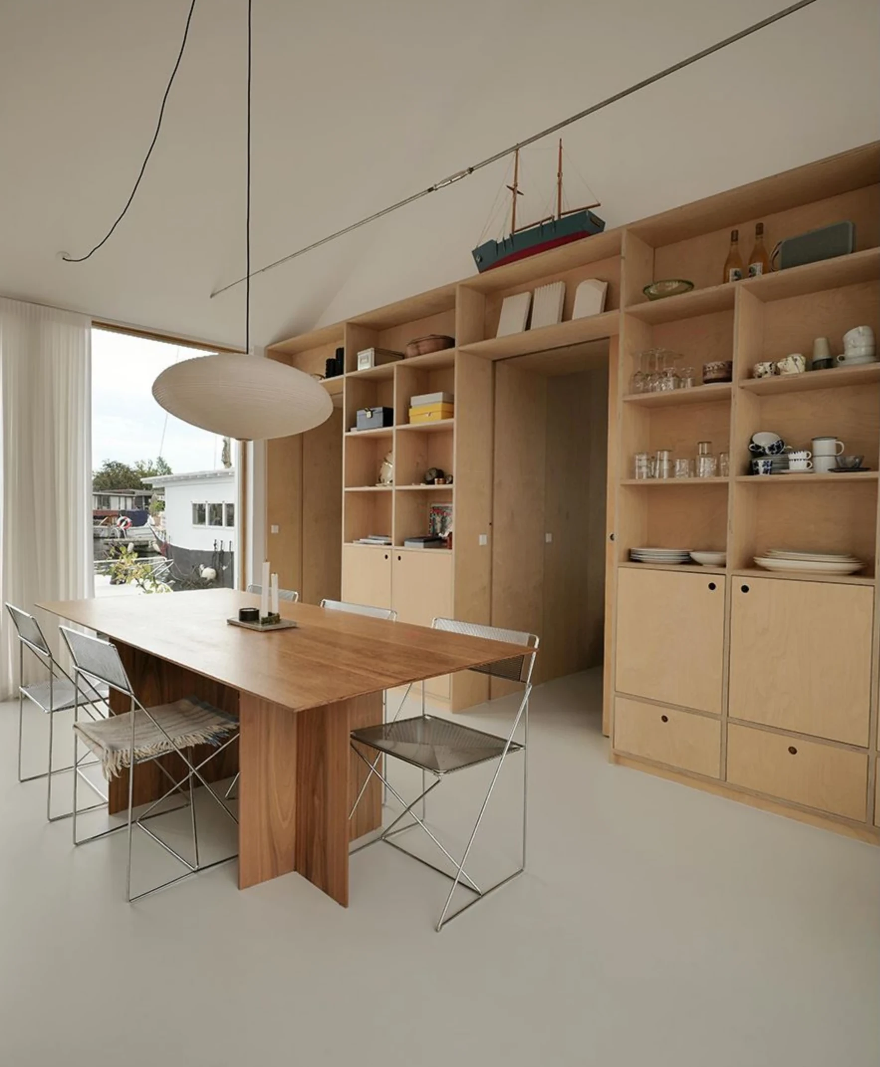 salle à manger décoration japandi