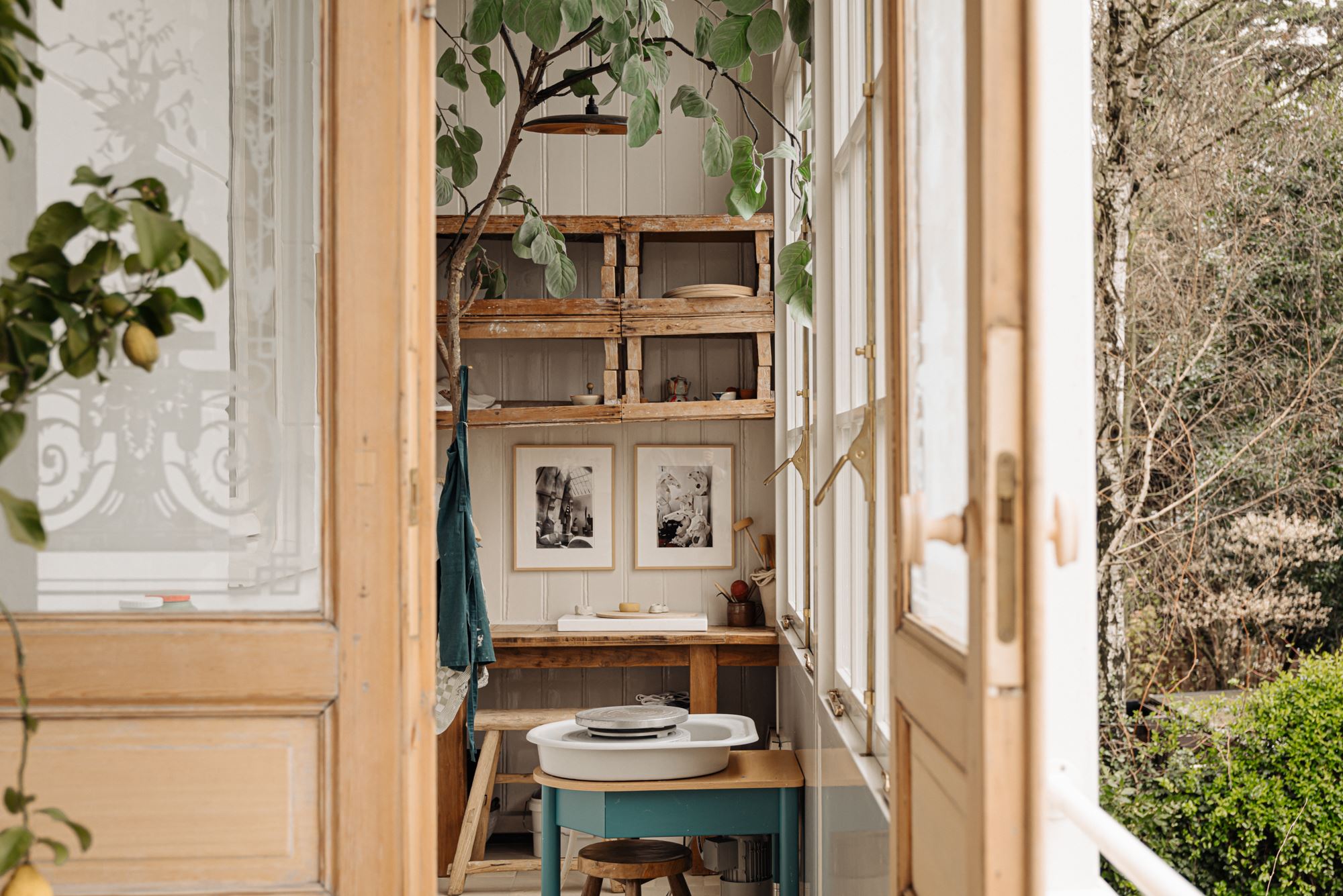 espace bureau dans véranda