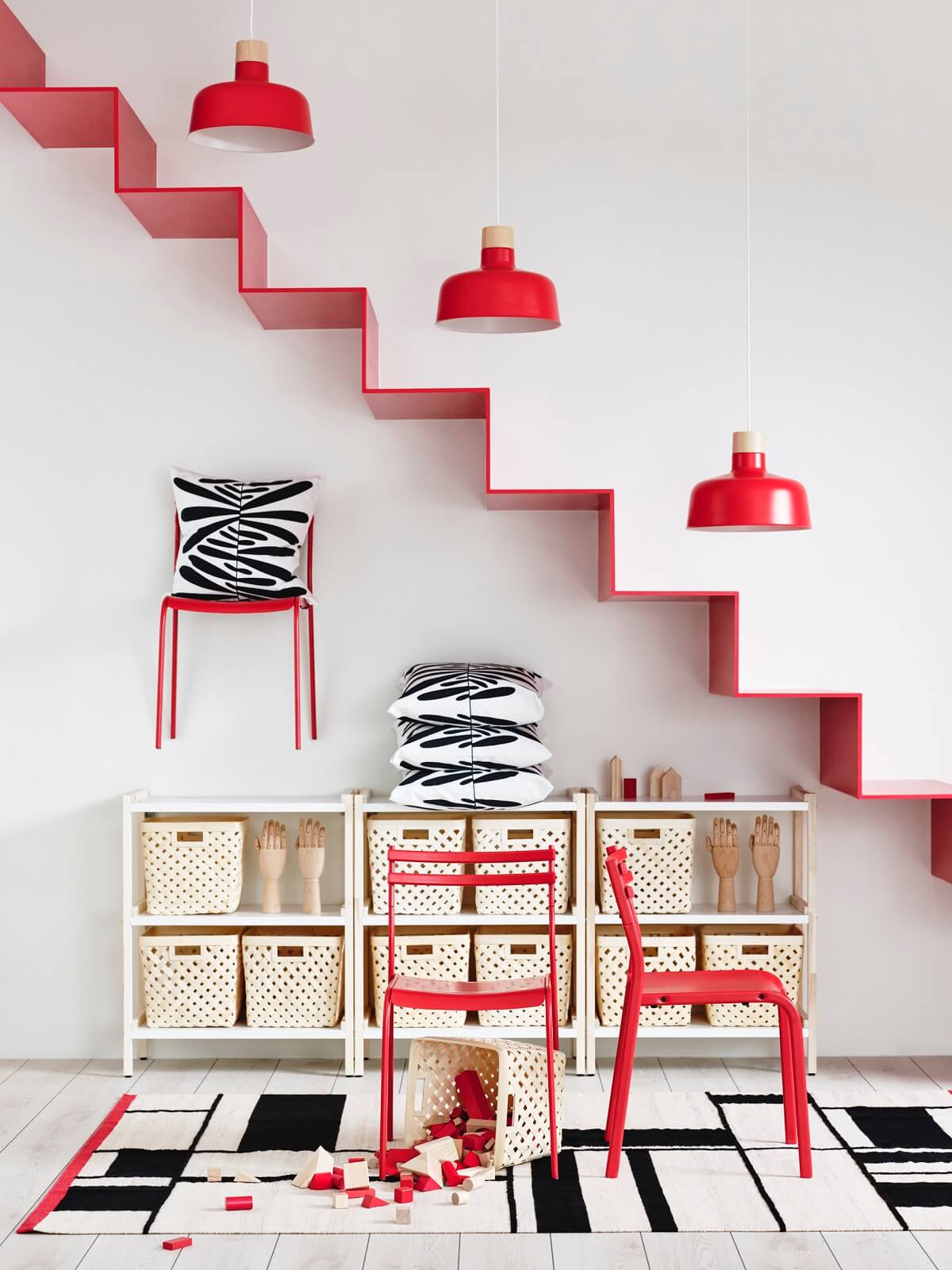 salon avec escalier rouge design salon avec escalier rouge design