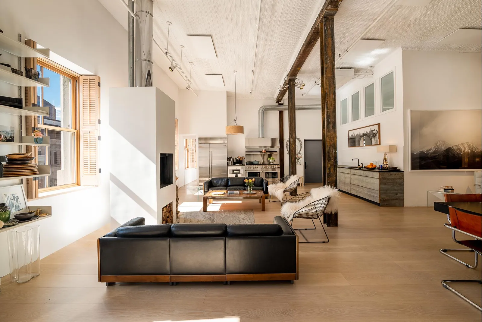 salon avec cheminée loft salon avec cheminée loft
