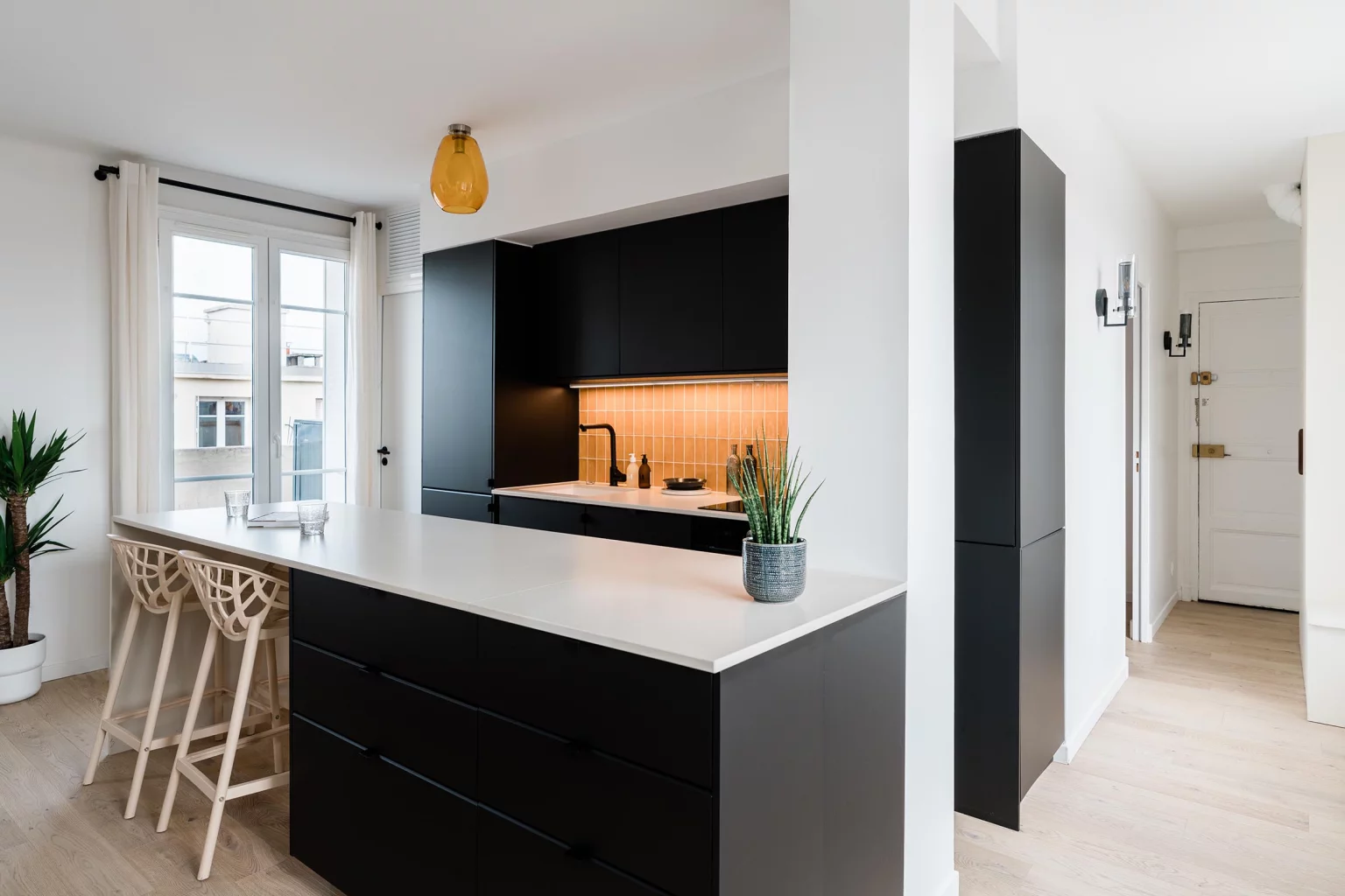 cuisine ouverte appartement 45m2 Paris cuisine ouverte appartement 45m2 Paris