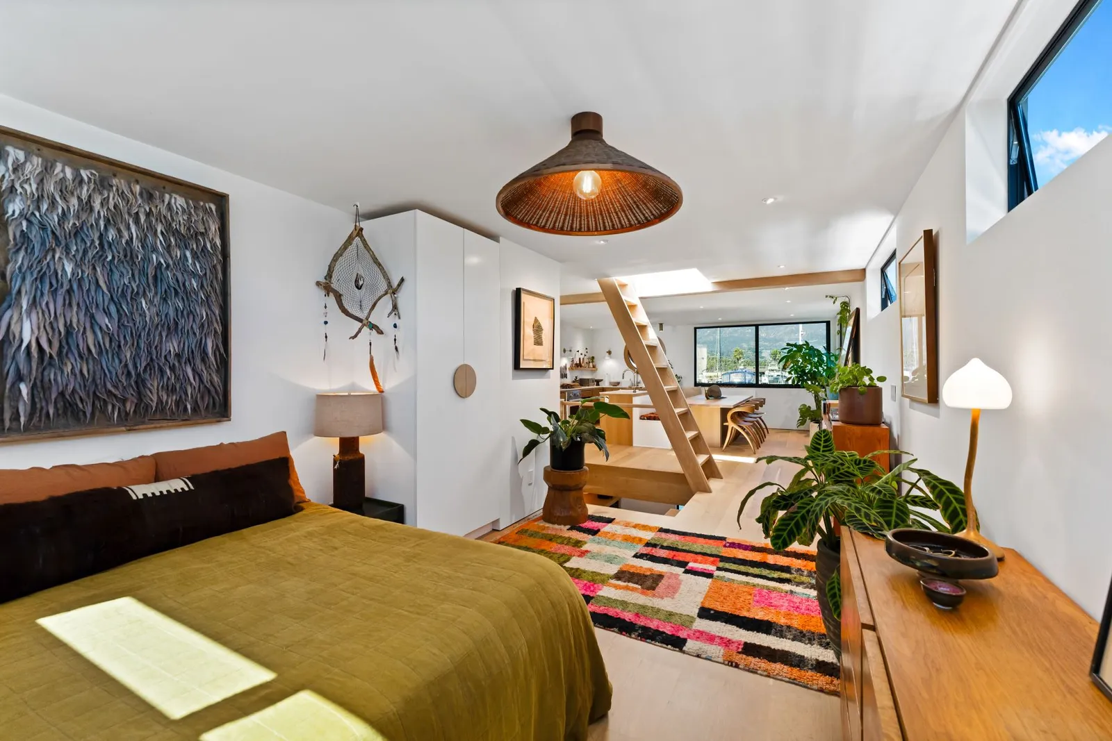chambre ouverte sur salon