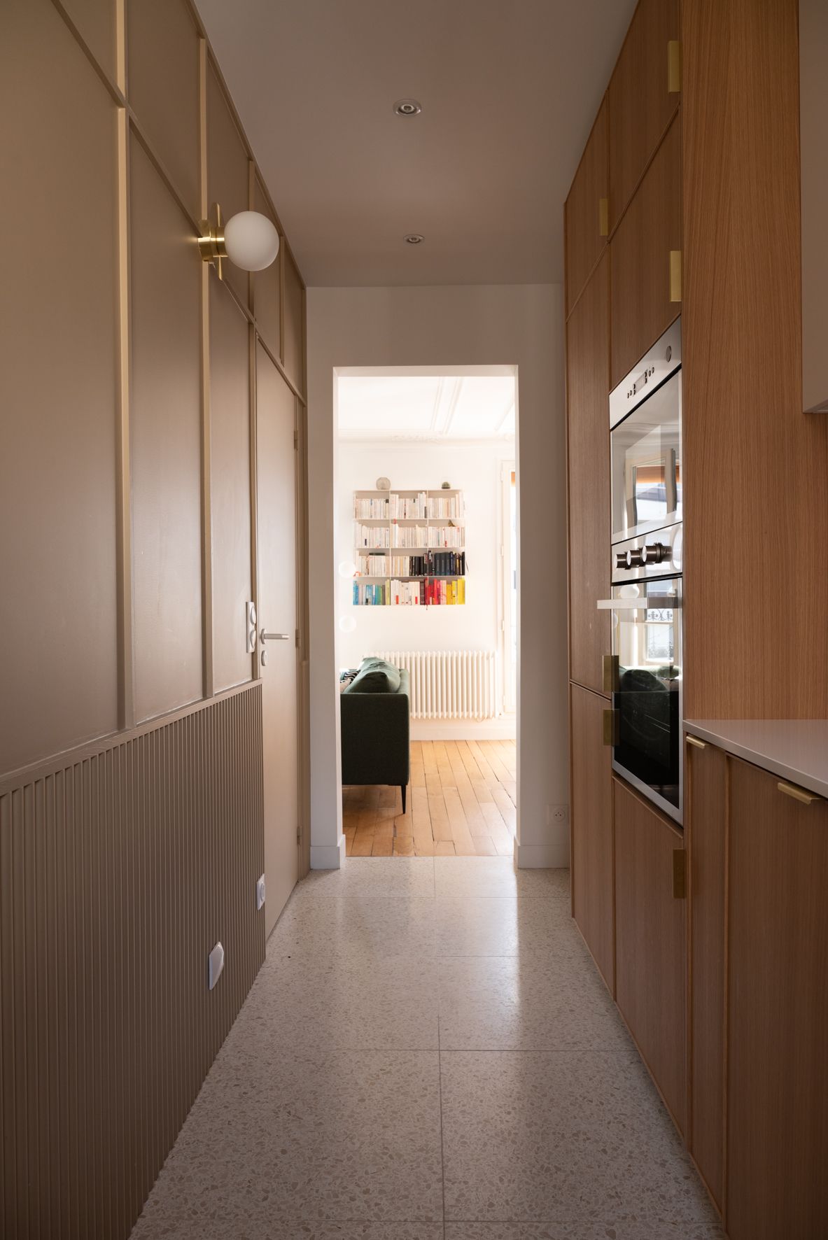 cuisine design bois appartement Paris