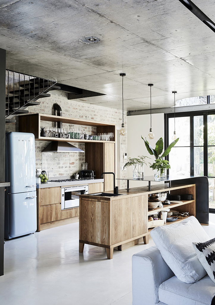 cuisine design bois mur pierre cuisine design bois mur pierre