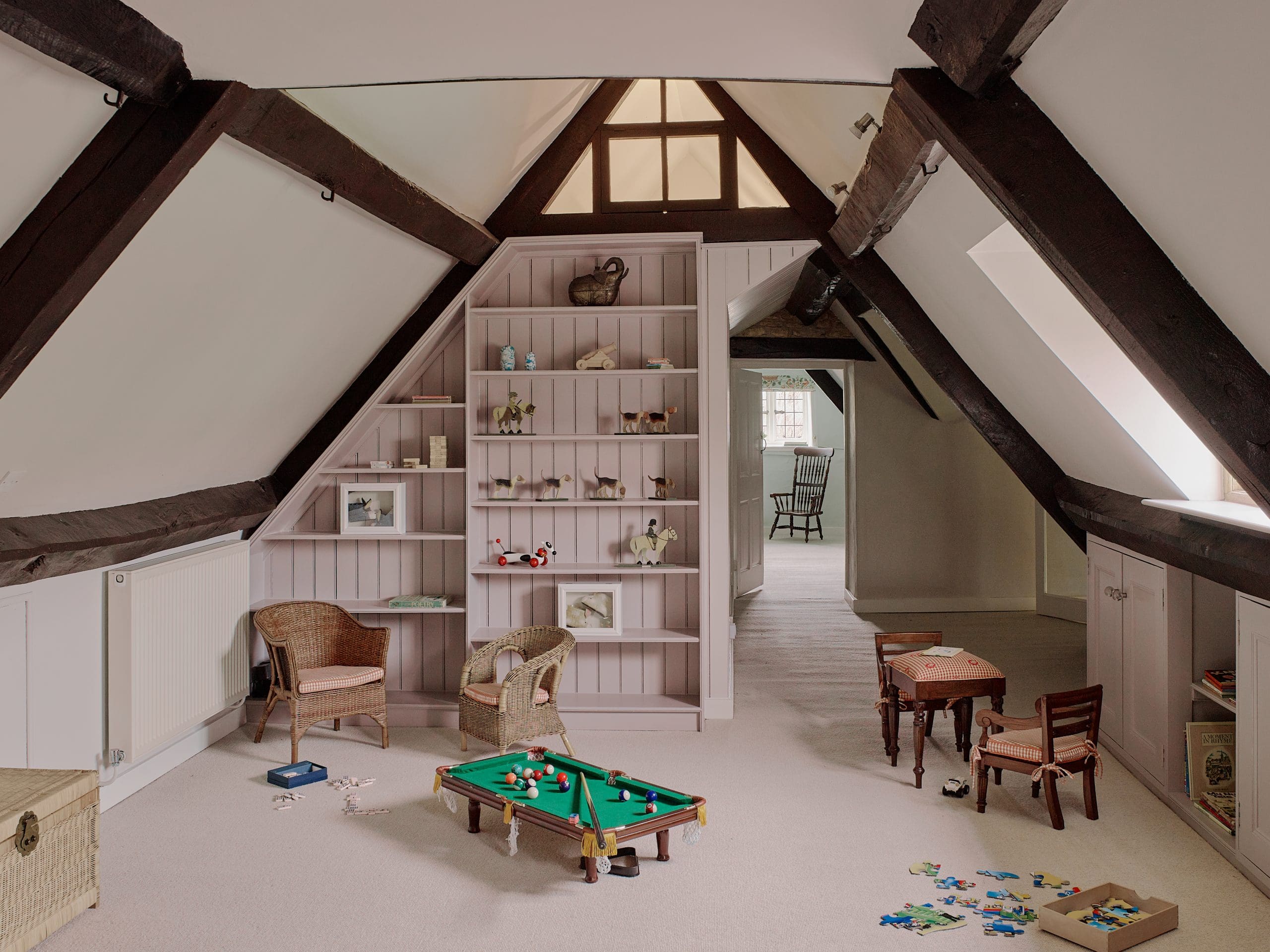 salle de jeux enfant dans combles