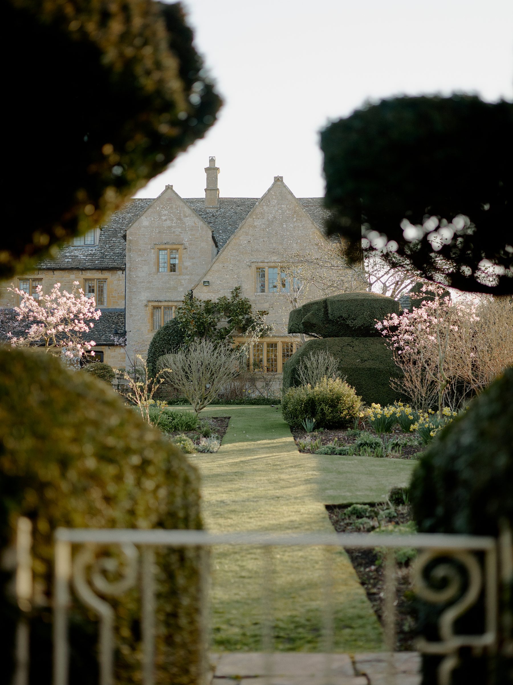 maison anglaise aux accents vert sauge