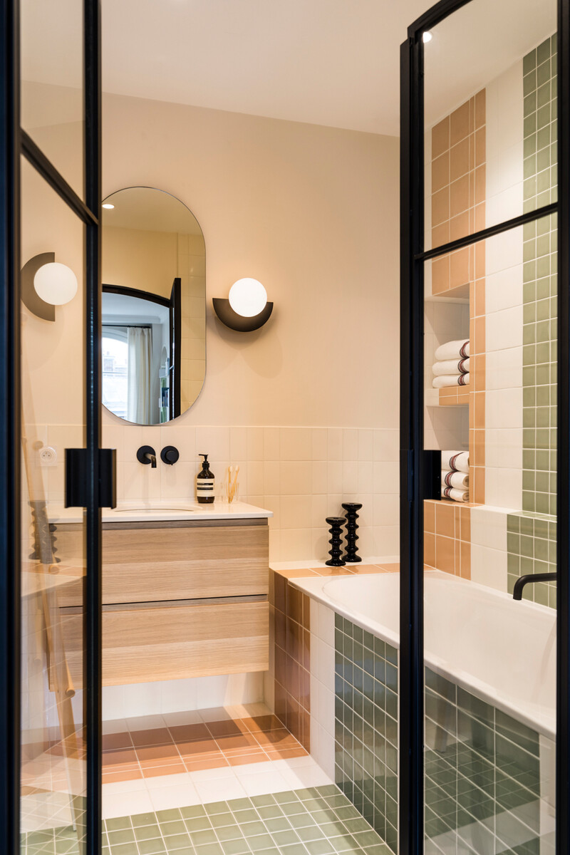 salle de bain Art Déco décoration contemporaine
