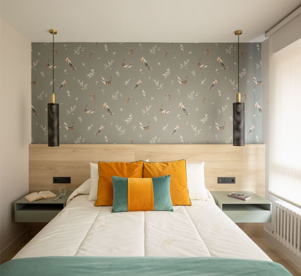 chambre avec papier-peint décoration contemporaine chambre avec papier-peint décoration contemporaine