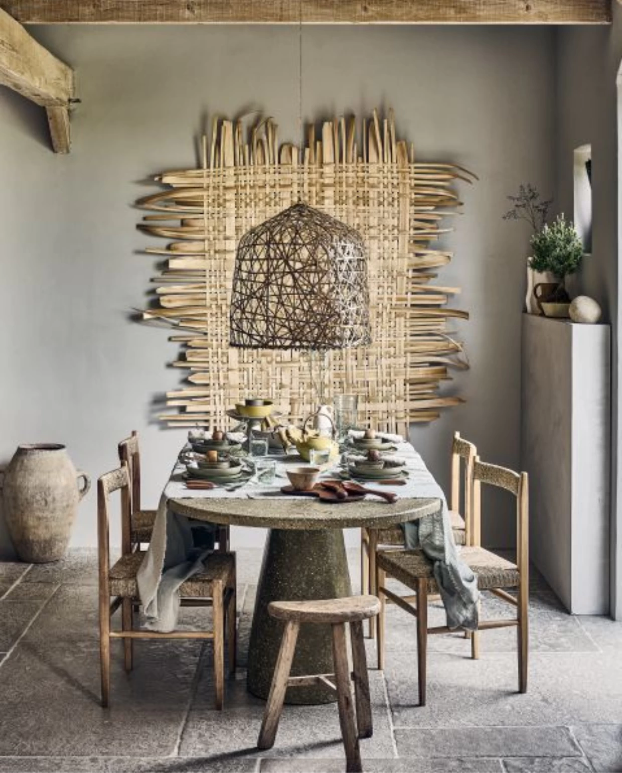 salle à manger décoration rustique chic