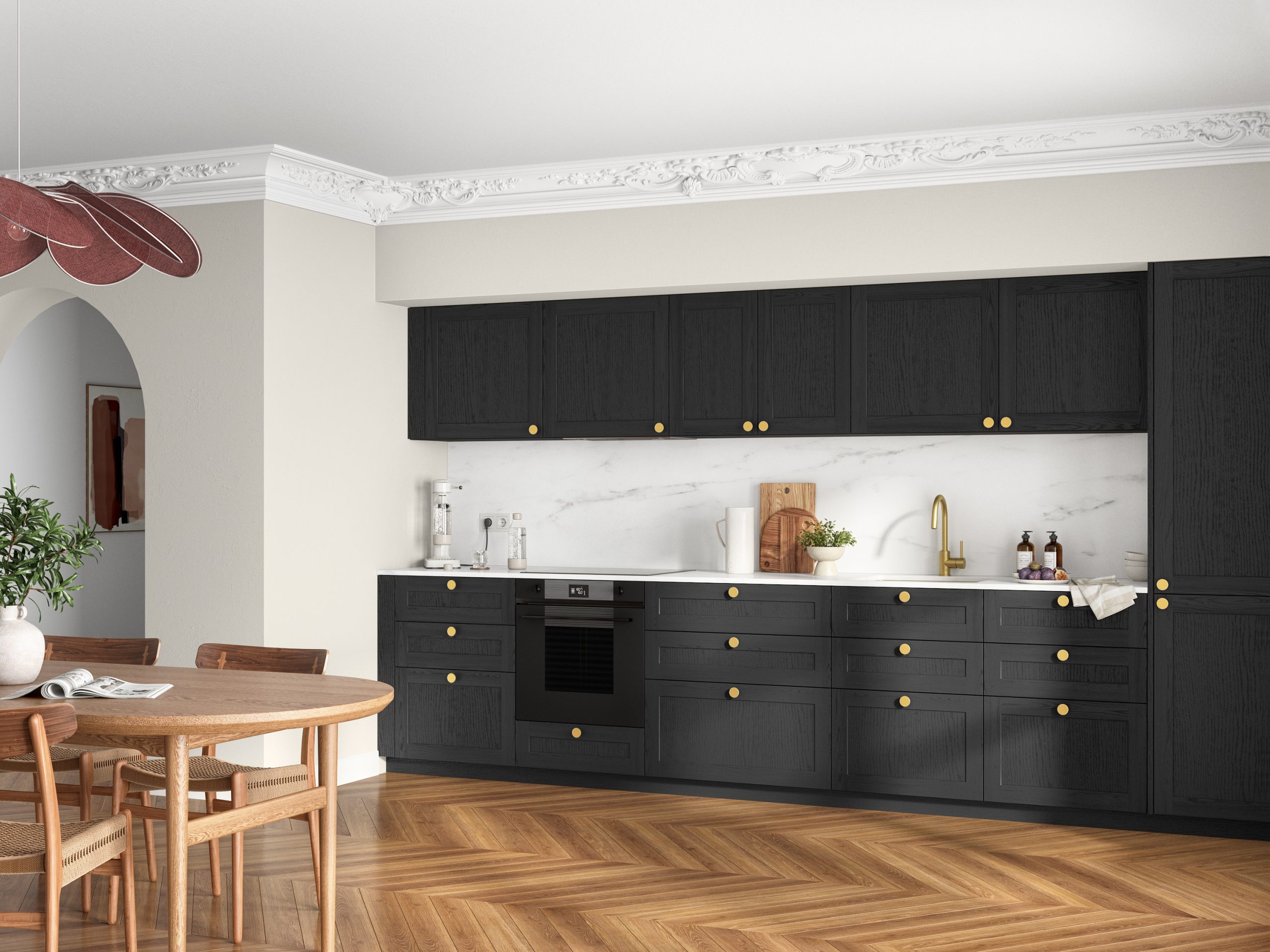 modèle Adèle RYK noir appartement haussmannien modèle Adèle RYK noir appartement haussmannien