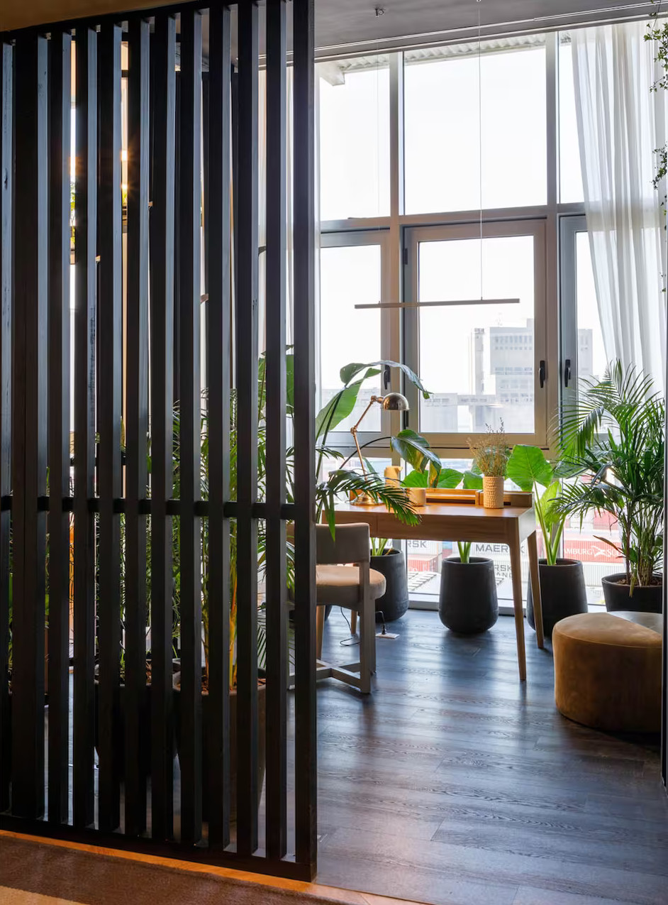 bureau avec plantes vertes bureau avec plantes vertes