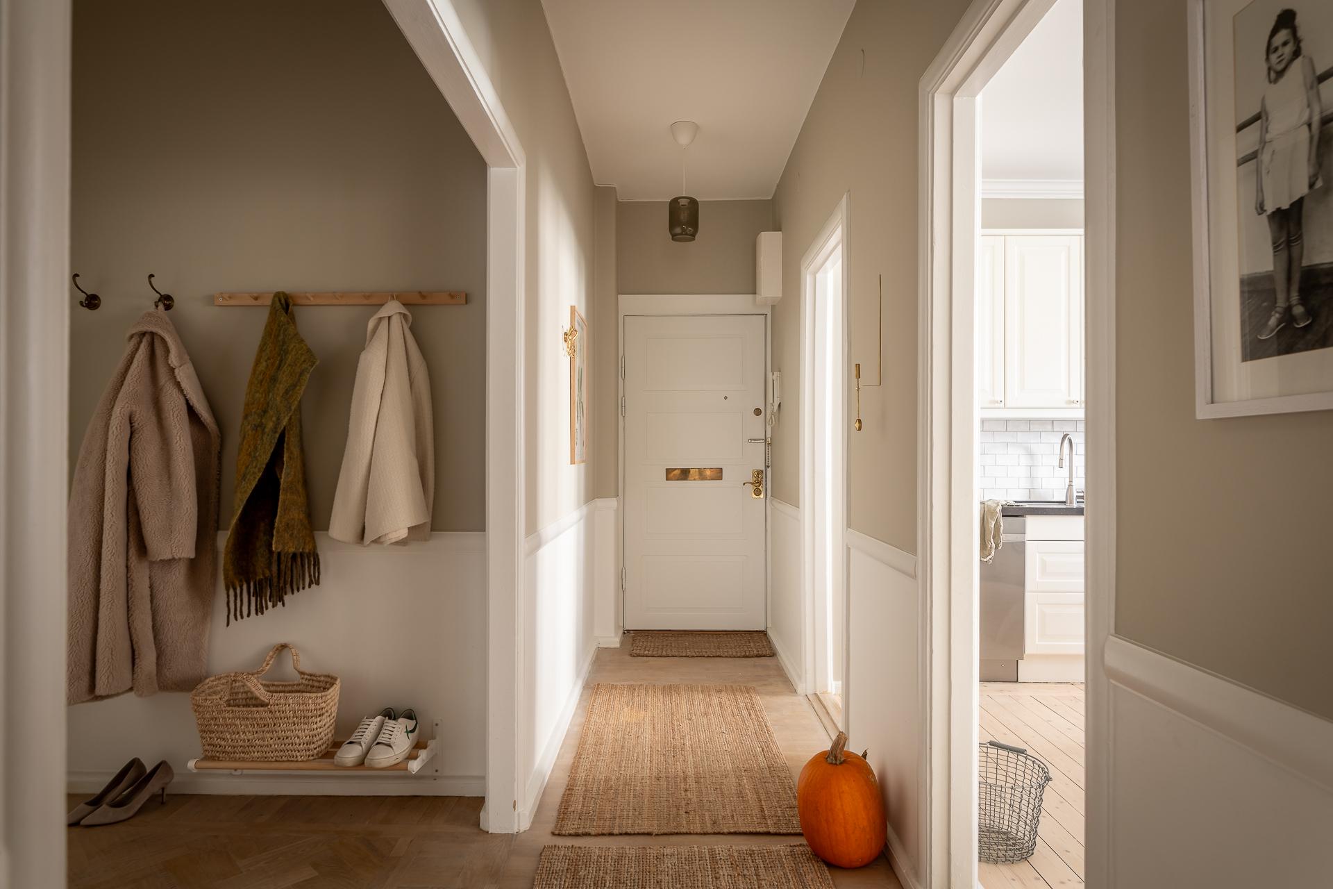 entrée beige décoration scandinave