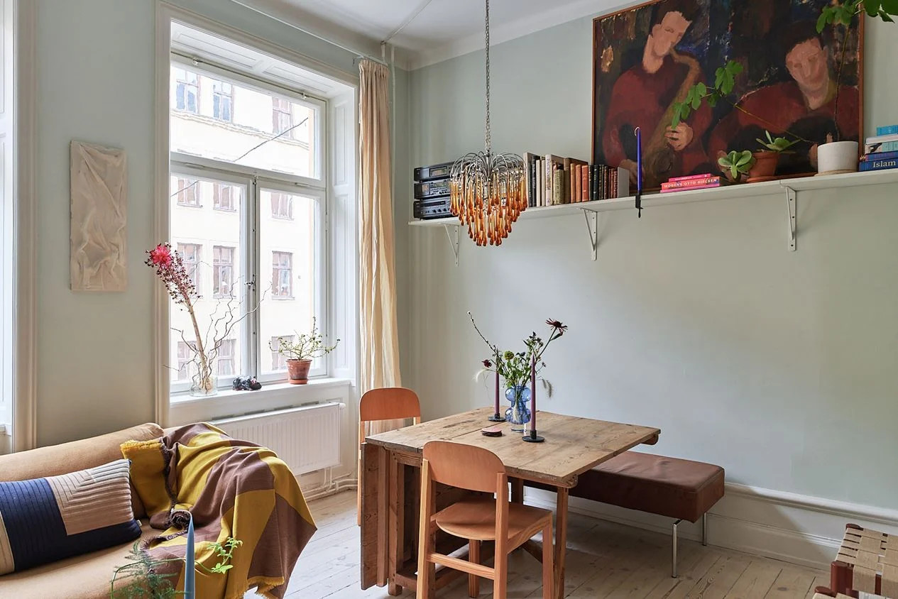 salle à manger décoration vintage