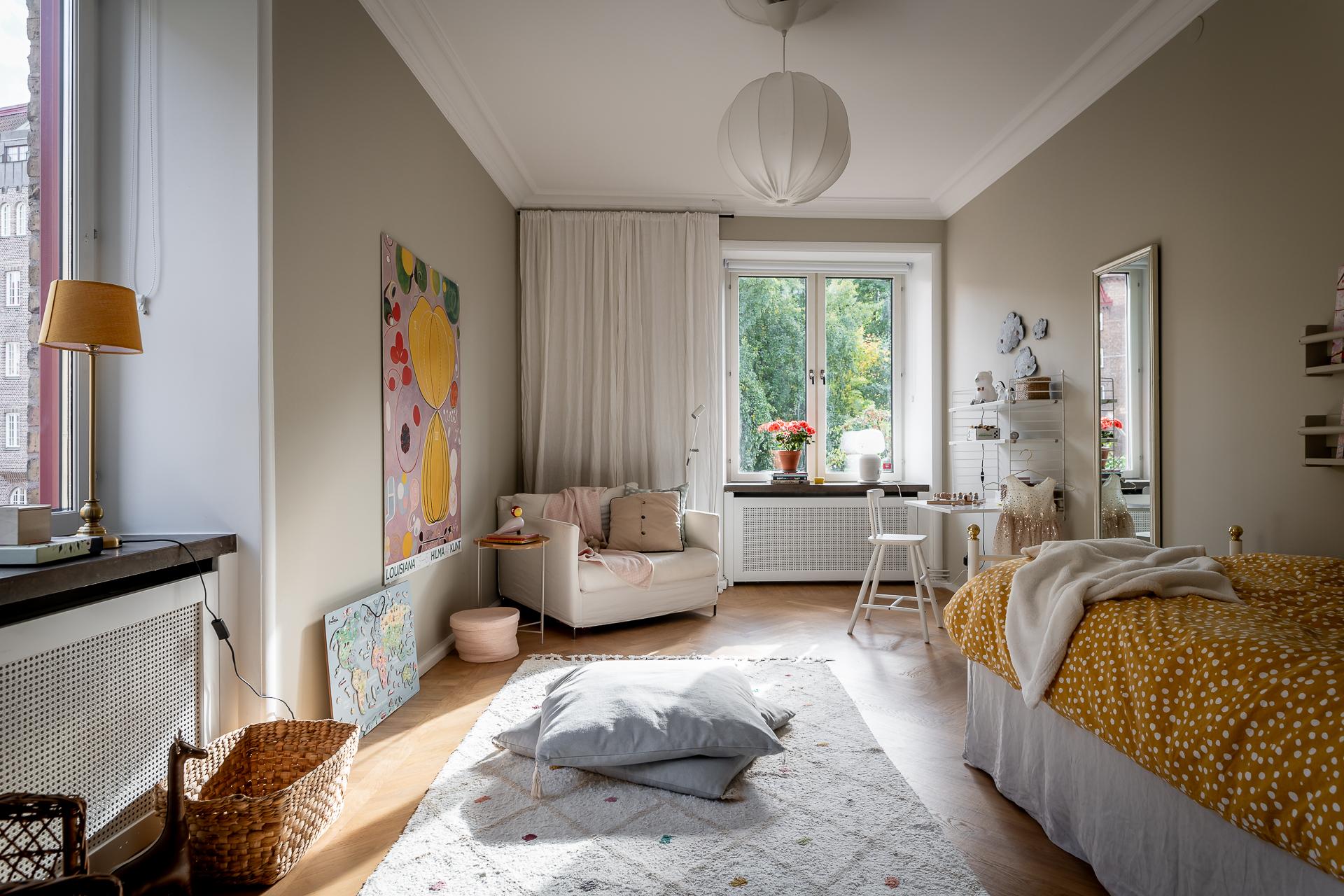 chambre enfant beige décoration scandinave