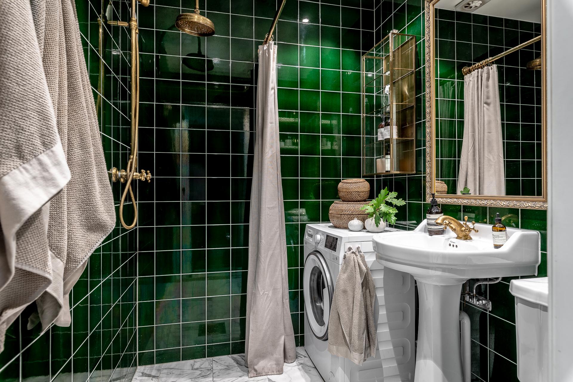 salle de bain verte salle de bain verte