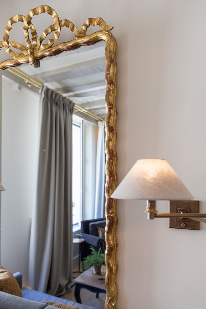 miroir baroque avec noeud miroir baroque avec noeud