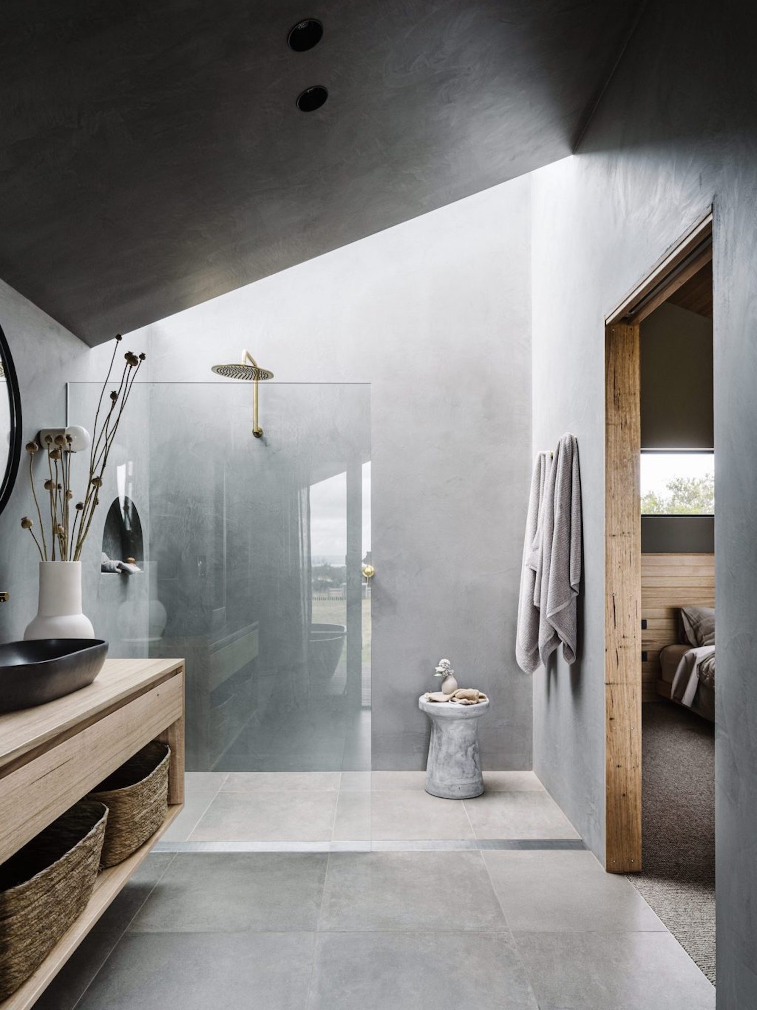 salle de bain avec puits de lumière salle de bain avec puits de lumière