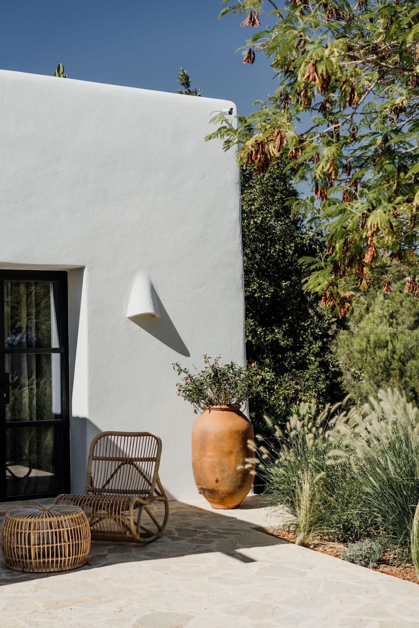 terrasse maison blanche à Ibiza Can Maya terrasse maison blanche à Ibiza Can Maya
