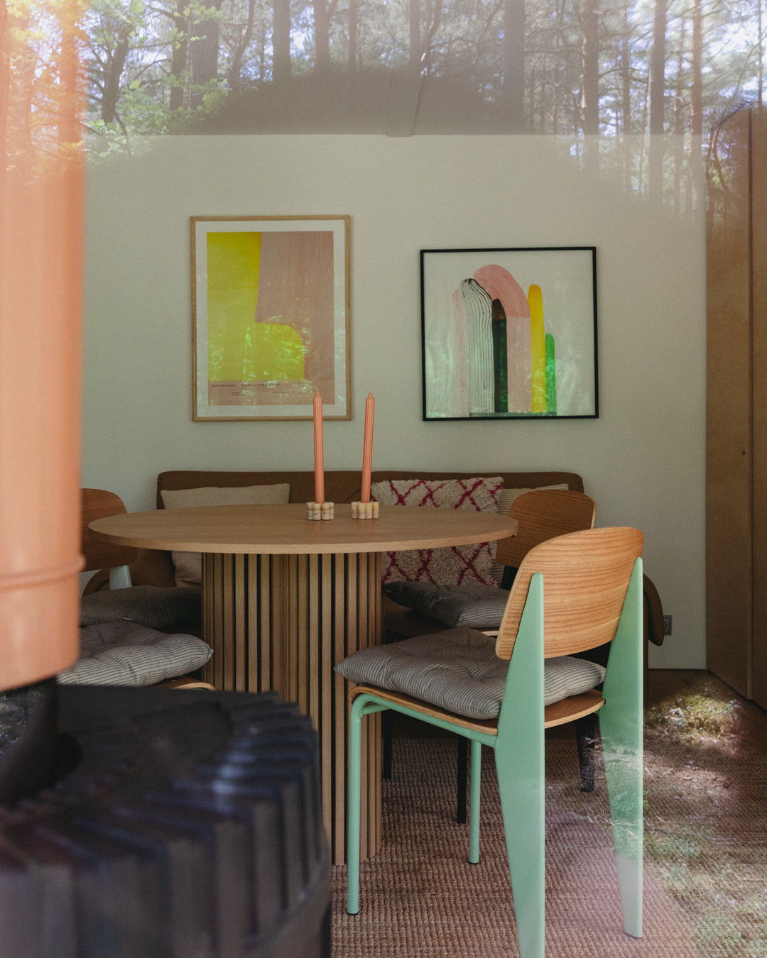salle à manger mini maison 35m2 en bois
