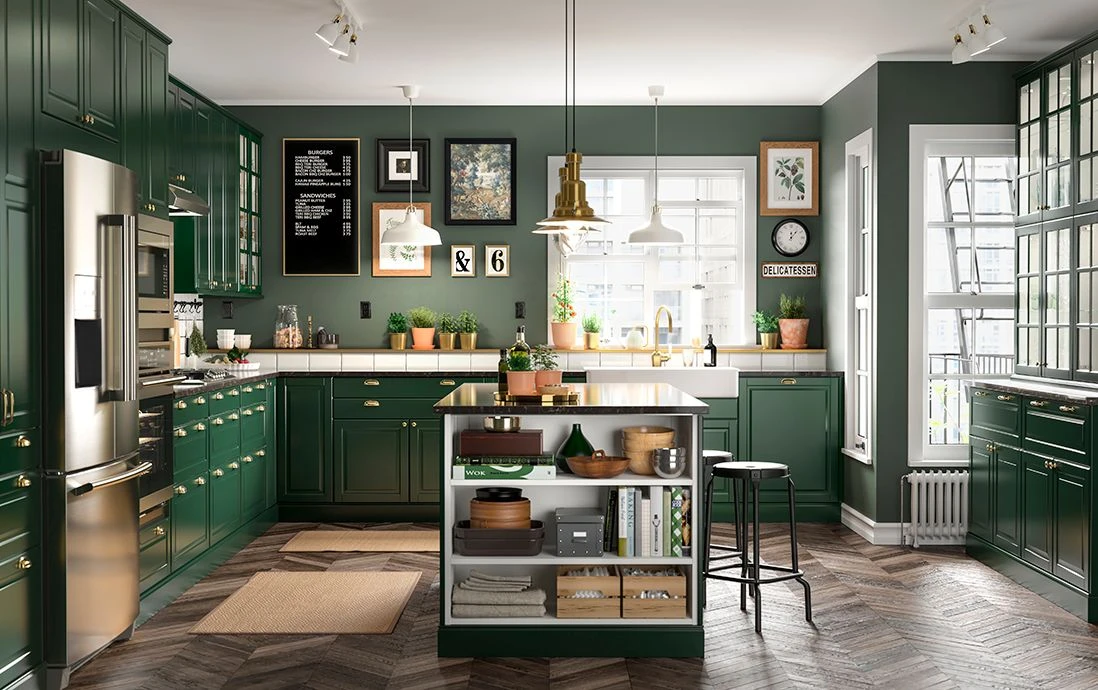 cuisine IKEA vert sapin cuisine IKEA vert sapin