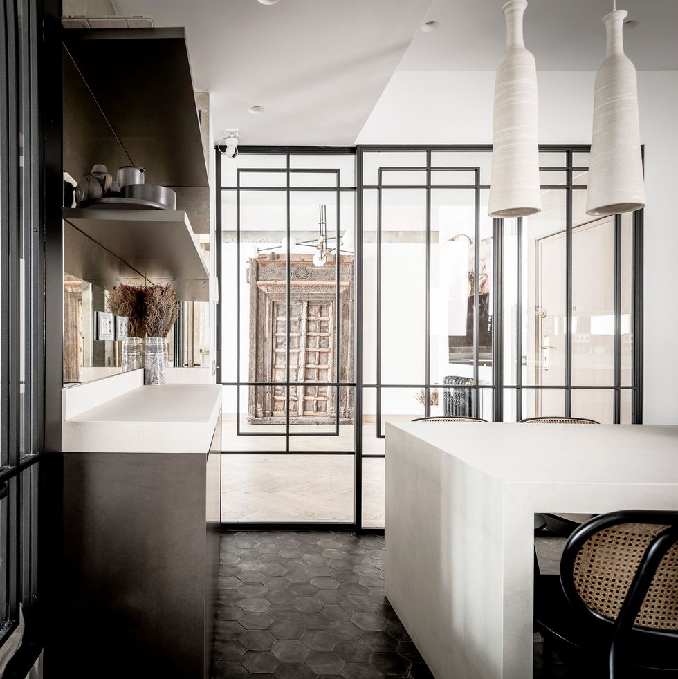 cuisine design avec verrière noire cuisine design avec verrière noire