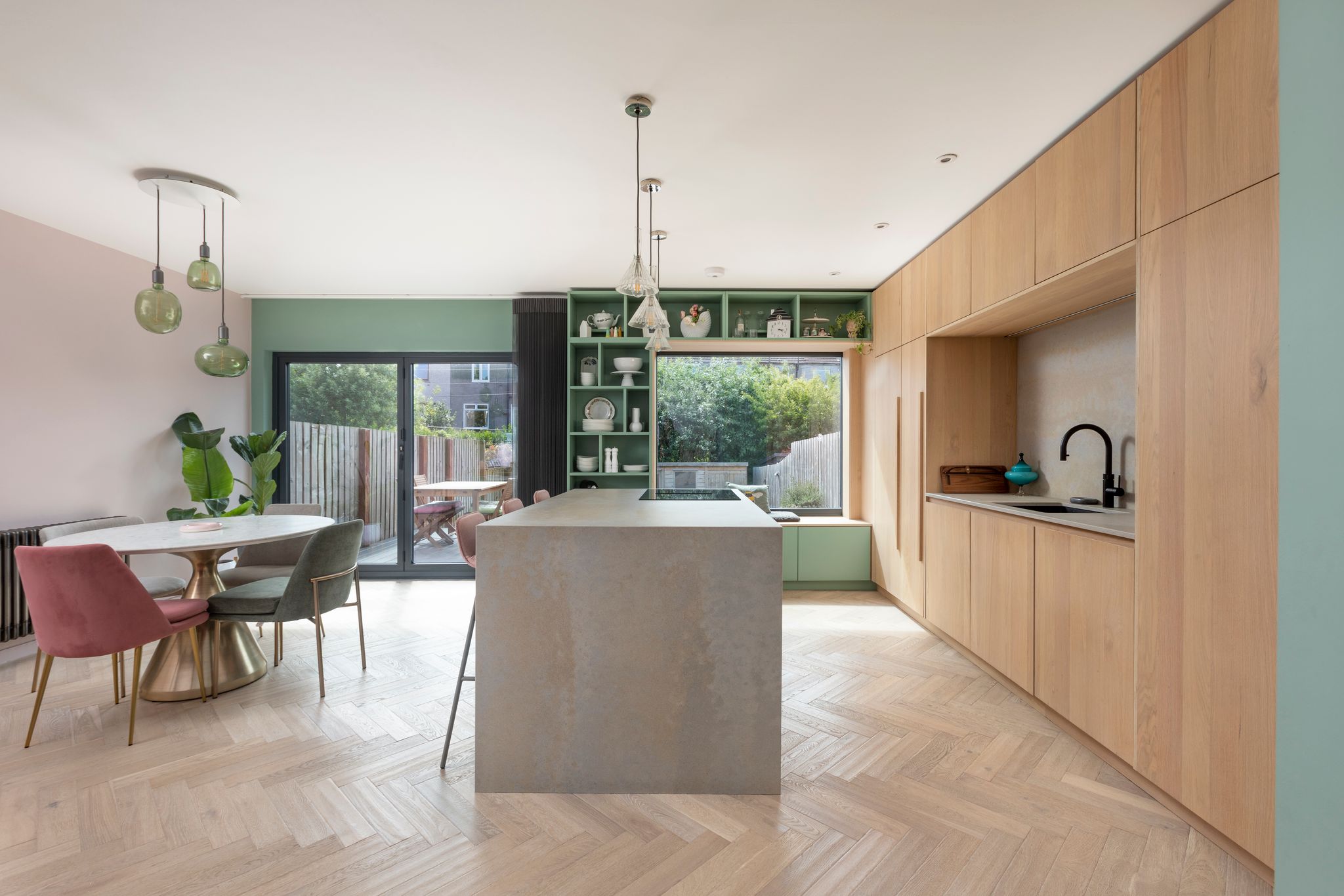 cuisine ouverte et salle à manger décoration design colorée cuisine ouverte et salle à manger décoration design colorée