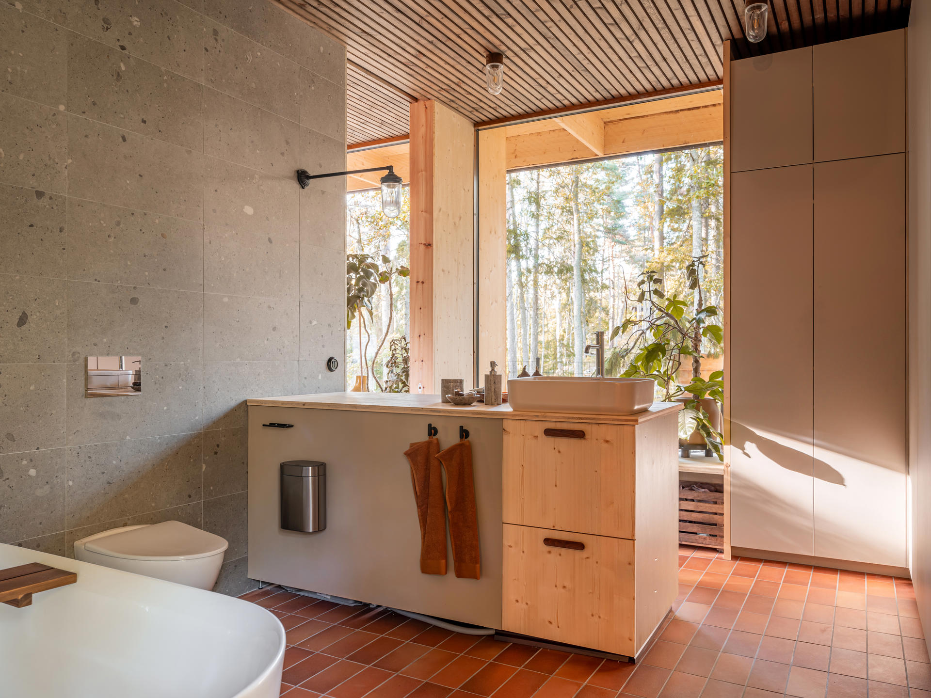salle de bain grise design maison en bois salle de bain grise design maison en bois