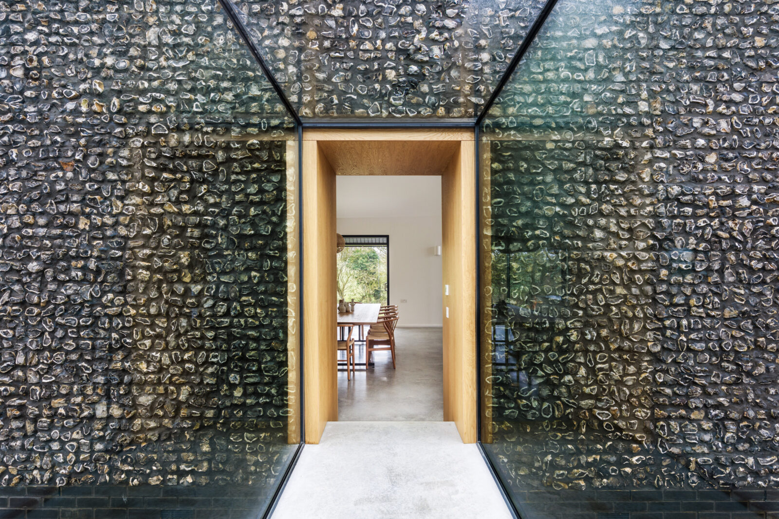 entrée maison contemporaine