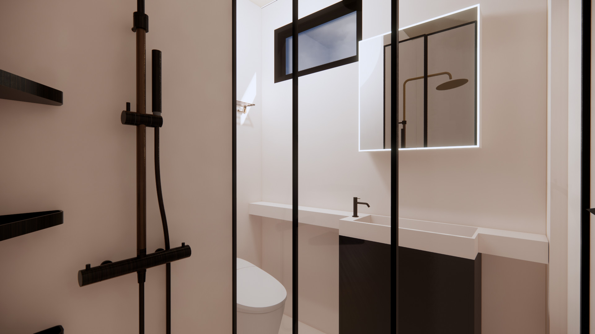 salle de bain design mini maison 23m2 Nestron salle de bain design mini maison 23m2 Nestron