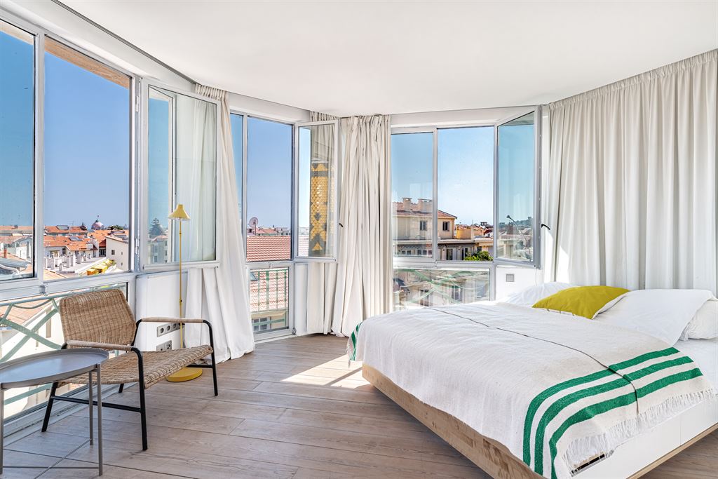 chambre appartement Nice avec terrasse