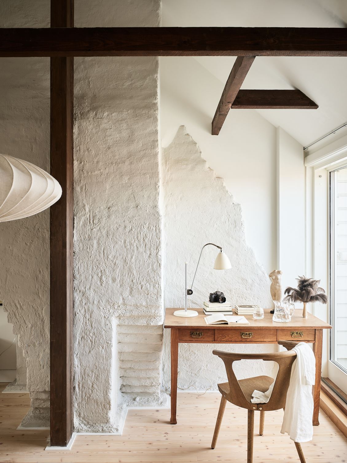 espace bureau dans salon