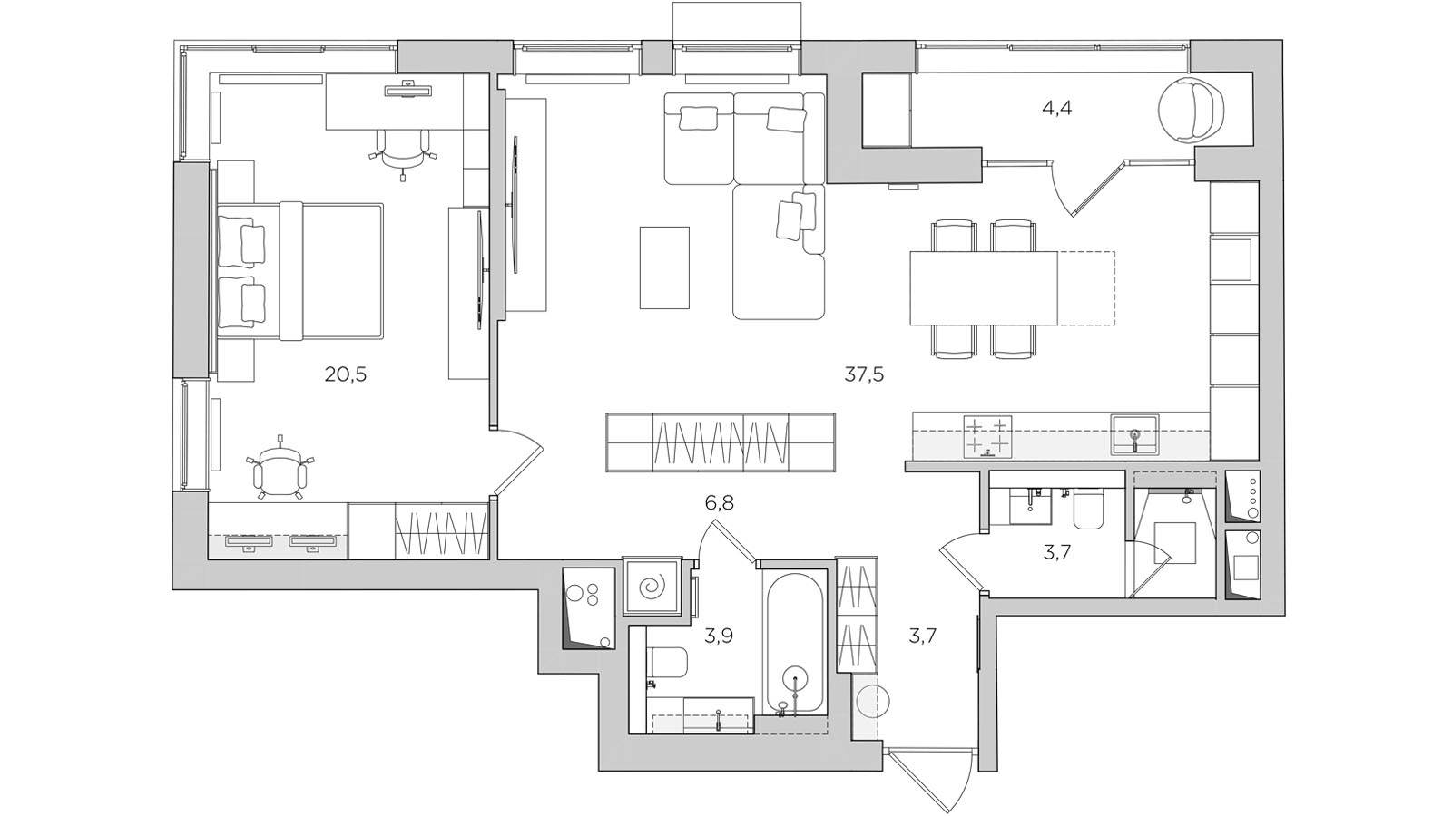 plan loft de 80m2 plan loft de 80m2