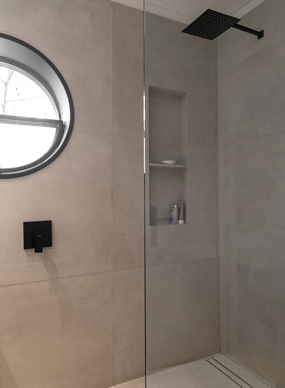 douche italienne grise