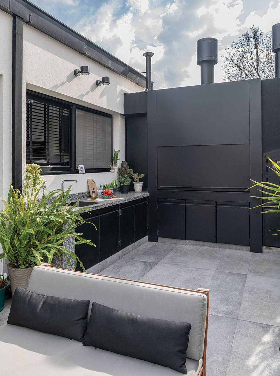 appartement avec terrasse et cuisine d'été