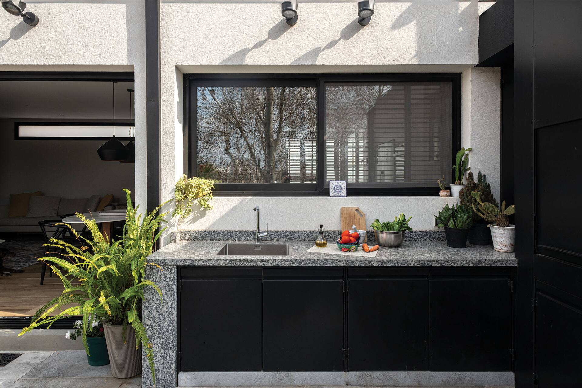 cuisine d'été appartement avec terrasse
