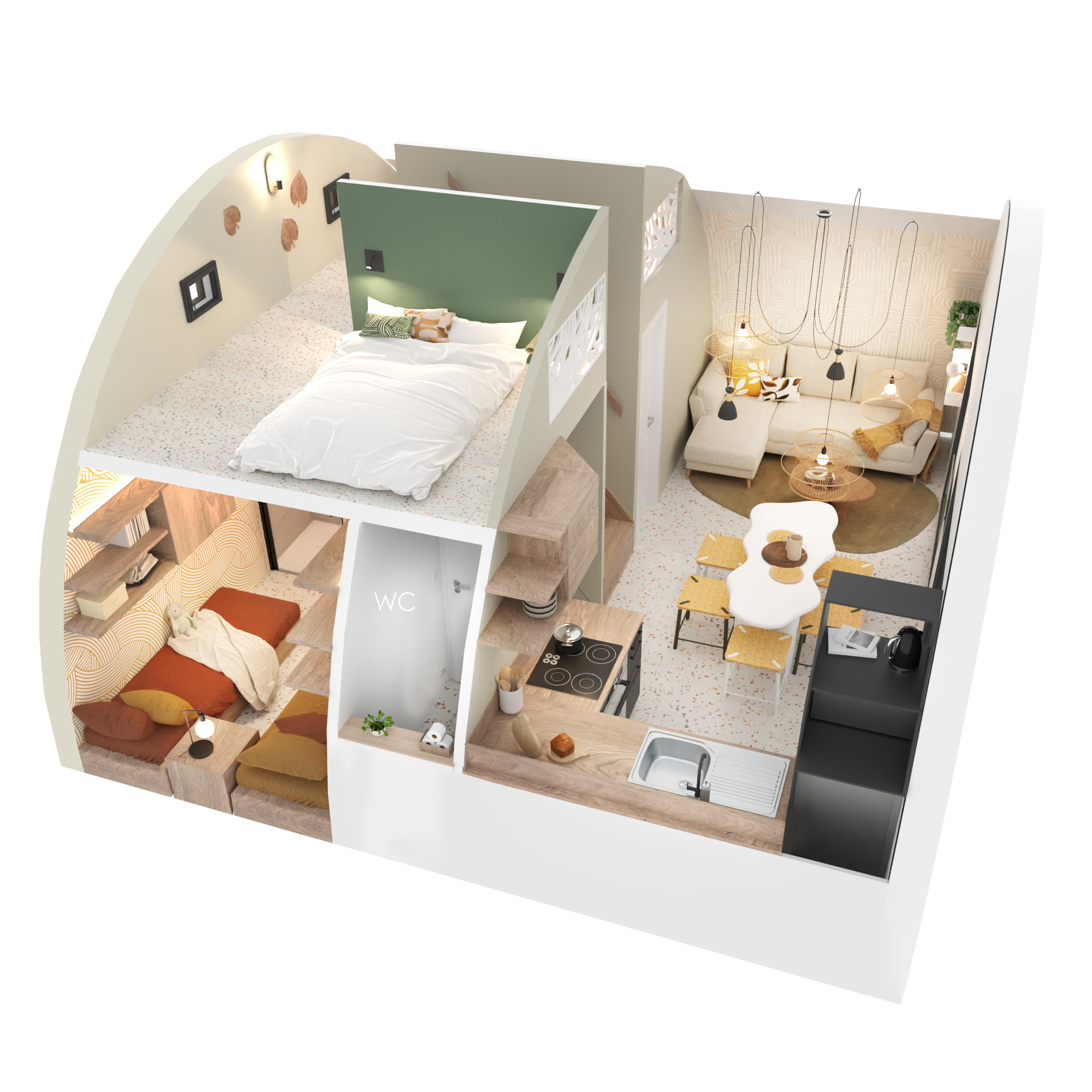 plan mini maison écologique française Arkegreen plan mini maison écologique française Arkegreen