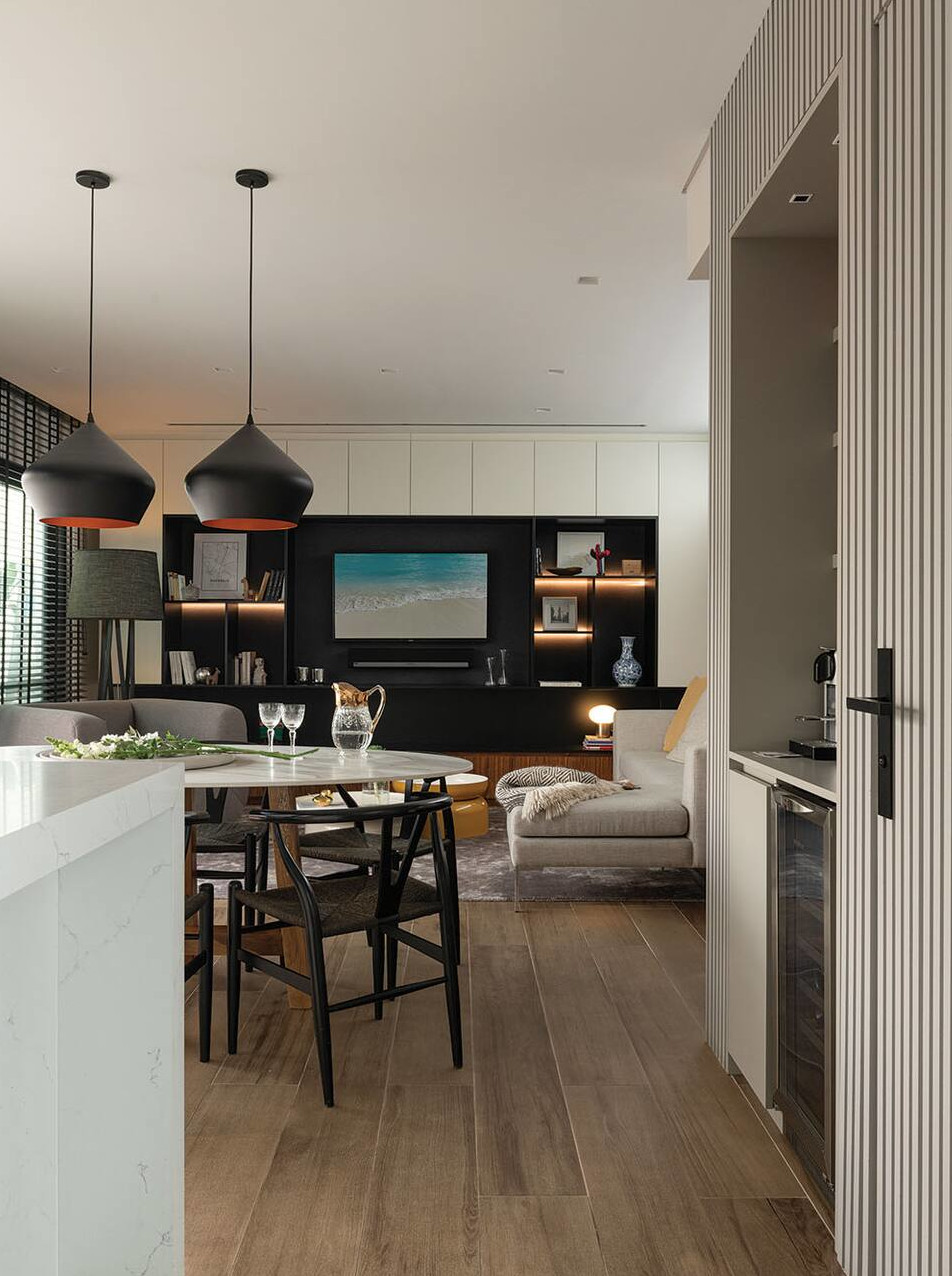 salon appartement avec terrasse
