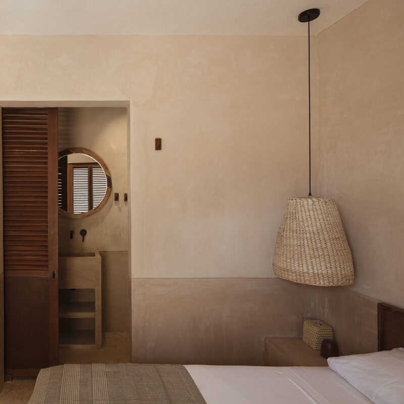 chambre néo rustique maison Mexique chambre néo rustique maison Mexique